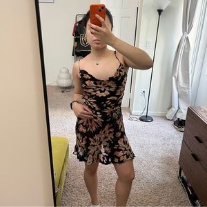Rat & Boa Soleil Silk Devore Mini Dress